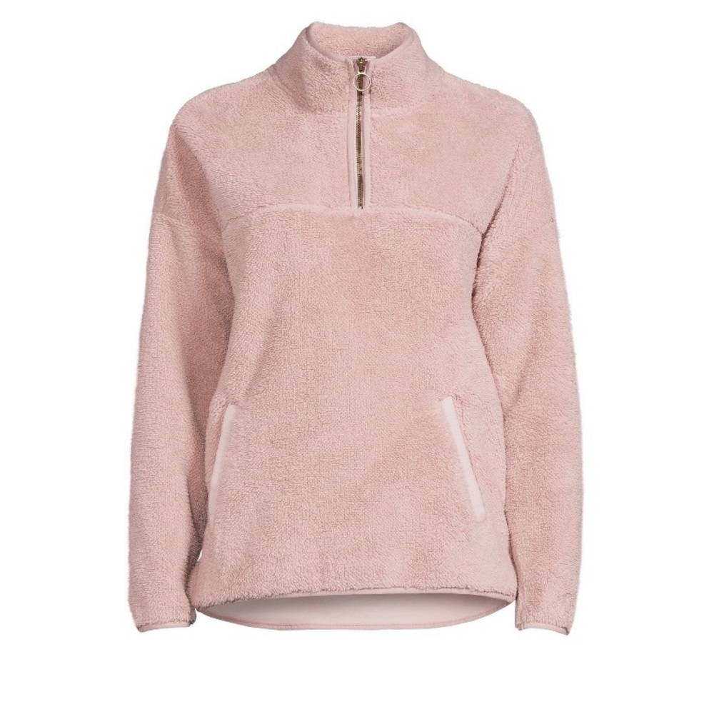 Women’s Time and Tru's Quarter Zip Sherpa Pullover